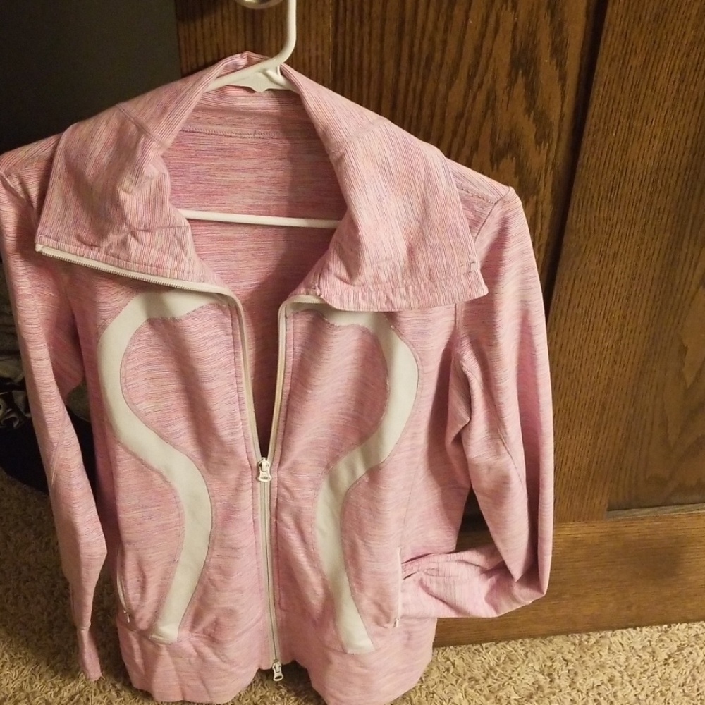 Lululemon 12 zip up jacket multcolored pink/purple